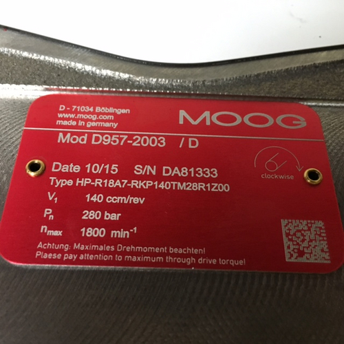 Pompa Moog HP R18A7 RKP140TM28R1Z00