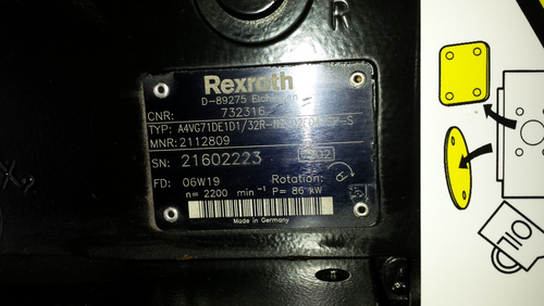 Pompa idraulica Bosch Rexroth A4VG71DE1D1/32R-NZF02FO41SP-S