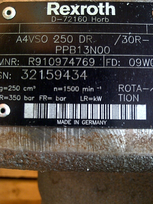 Pompa idraulica Bosch Rexroth A4VSO250