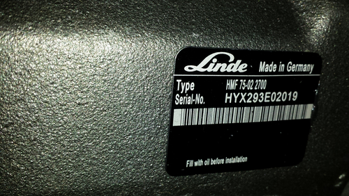 Motore idraulico Linde HMF 75-02 2700 intercambiabile in Linde BFM, completo di kit di modifica